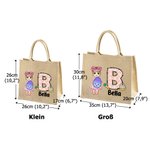 Personalisierte Niedliche Osterei Cartoon Junge Mädchen Jute Tasche mit Namen und Initiale Große Kapazität Tote Bag Party Geschenk für Kinder