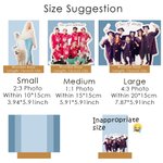 Personalisierte Foto Form Transparent Acryl Plaque mit Text und hölzernen Sockel Desk Decor Hochzeit Graduierung Geburtstag Geschenk für Freunde Familie