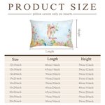 Personalisierte Floral Cross Peter Rabbit Eggs Soft Pillow Cover mit Namen Home Decor Ostern Geburtstag Baby Dusche Geschenk für Kinder Familie