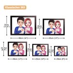 Personalisierter Holz Herz-Geste Cartoon-Figuren Bilderrahmen mit Namen und Halter Haus Dekoration Valentinstag Jahrestag Geschenk für Paare