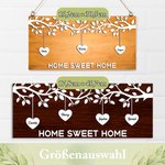 Personalisierte Holz Familiebaum Wanddekoration mit 1-12 Namen und Herzen Muttertag Jahrestag Geschenk für Familie