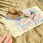 Personalisierte In meiner verlobten Ära Zukunft überdimensioniert saugfähige Mikrofaser Strandtuch mit Namen Strand wesentliche Verlobungsgeschenk für Braut