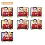 Personalisierter Holz Herz-Geste Cartoon-Figuren Bilderrahmen mit Namen und Halter Haus Dekoration Valentinstag Jahrestag Geschenk für Paare