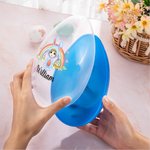 Personalisierte Regenbogen Hase Anzug Cartoon-Charakter füllbare Osterei mit Namen Urlaub Korb Stuffers Ostern Party Favors Geschenk für Jungen Mädchen