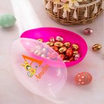 Personalisierte Cartoon Osterhase Charakter füllbare Osterei mit Initialen und Namen Urlaub Korb Stuffers Ostern Party Gunst Geschenk für Jungen Mädchen