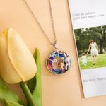 Collar personalizado de plata esterlina con elefante madre e hija decorado con cristales regalo ideal de cumpleaños para mujeres y niñas