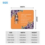Personalized Birth Flower Cartoon Business Character Mouse Pad with Text and Name Computer Accessory Work Birthday Gift for Colleagues Leaders