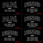 Calzini personalizzati materiale morbido 100% cotone con 1-12 nomi e anno regalo di compleanno per la festa del papà per uomo