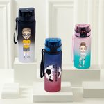 Gobelet Personnalisé avec Personnage et Nom Bouteille avec Couvercle Rabattable Cadeau Anniversaire pour Amateurs de Football