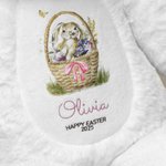 Personalised My First Easter Cute Bunny Plush Stuffed Toy with Name and Year Easter Baby Shower Gift for Kids