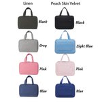 Personalizzato fiore di nascita pieghevole organizzatore di trucco appeso borsa da toilette con nome e quattro scomparti regalo di compleanno per la festa della mamma per le donne