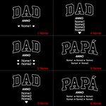 Calzini personalizzati materiale morbido 100% cotone con 1-12 nomi e anno regalo di compleanno per la festa del papà per uomo