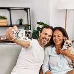 Personalised 1-4 Pet Portrait Photos Double-layer Phone Case for iPhone Samsung with Name Birthday Gift for Dog Cat Pet Lovers