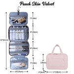 Personalizzato fiore di nascita pieghevole organizzatore di trucco appeso borsa da toilette con nome e quattro scomparti regalo di compleanno per la festa della mamma per le donne