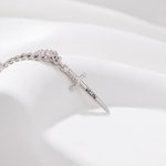 Personalisierte exquisite Liebe herzförmigen Birthstone Ring und verstellbare Armband Set mit Namen Geburtstag Jahrestag Geschenk für Frauen