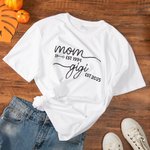 Personalized Mom Est Grandma Est Shirt Sweatshirt Hoodie Mother's Day Thanksgiving Christmas Gift for Grandma