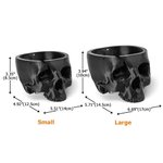 Henkilökohtainen 3D-tulostettu Gothic Skull Yarn Bowl Holder Storage nimellä Knitting tarvikkeet tarvikkeet Home Decor syntymäpäivälahja Knittersille