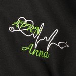 Personalized Embroidered Medical Assistant Zip Collared Sweatshirt with Name and Glitter Text Appreciation Gift for Nurse Doctor Medical Staff