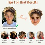 Oreiller personnalisé en forme humaine avec photo de visage de football amusant et nom Cadeau d'anniversaire pour garçons et filles