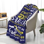 Personalized Graduation Inspiration Multicolor Soft Fleece Name Blanket with Year and School Name Class of 2025 Graduation Gift for Graduate