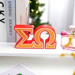 Personalised 3D Multicolour Sorority 2-3 Greek Letters Desk Dorm Decor Birthday Gift for Sisters Friends