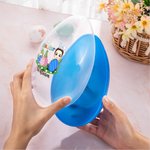 Personalisierte lustige Blume grünes Gras umarmen Ei Cartoon-Charakter füllbare Jumbo-Osterei mit Namen Urlaub Korb Stuffers Ostern Party Geschenk für Kinder