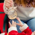 Personalized Baby First Christmas Snowball Design Wooden Ornament with Name Christmas Tree Decor Newborn Gift for Baby Boys Girls