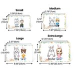 Personalized Cute Easter Bunny Cartoon Character Food-grade Biscuit Storage Tin with Initial and Name Easter Party Gift for Boys Girls