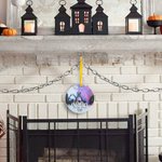 Personnalisé The Eras Tour Friendship Bracelet Design Photo Ceramic Christmas Ornament with City and Year Christmas Tree Decor Gift for Music Lover