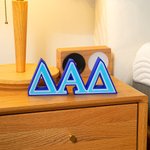 Personalised 3D Multicolour Sorority 2-3 Greek Letters Desk Dorm Decor Birthday Gift for Sisters Friends