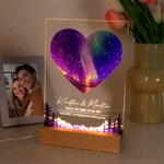 The Night Our Story Began -- Personalized Date Text -- LED Night Light
