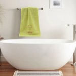 Personalised Embroidery Animal Super Absorbent 100% Cotton Face Towel Bath Towel with Name Housewarming Home Decor Gift for Family Friends