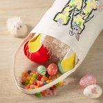 Personalized Cute Easter Bunny Carrot Initial Basket with Name Easter Party Birthday Gift for Boys Girls