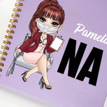 Henkilökohtainen sarjakuva 2025 Planner Spiral A5 Nimi Muistikirja viikoittain ja kuukausittain suunnittelusivut Syntymäpäivä Uusi vuosi lahja lääketieteelliselle henkilökunnalle