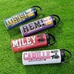 Personalisierte Glitter-Schleife Cheerleader 590ml Tragbare Sport Wasserflasche mit Namen Text Cheerleading Geschenk für Cheerleader