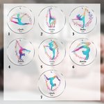Gepersonaliseerd aquarel Gymnastiek Sport Silhouet Acryl Kerst Ornament met Naam Kerstboom Decor Cadeau voor Gymnasten
