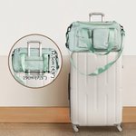 Personalisierte Geräumige Wasserdichte Name-Schultertasche mit Mehreren Fächern Wochenendtasche Geburtstag Schulbeginn Urlaub Sport Geschenk für Damen