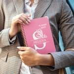 Personalised Floral Initial 2025 Planner Spiral A5 Name Notebook with Weekly and Monthly Planning Pages Graduation New Year Gift for Family Friends