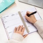 Personalised Floral Initial 2025 Planner Spiral A5 Name Notebook with Weekly and Monthly Planning Pages Graduation New Year Gift for Family Friends