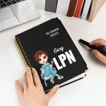 Henkilökohtainen sarjakuva 2025 Planner Spiral A5 Nimi Muistikirja viikoittain ja kuukausittain suunnittelusivut Syntymäpäivä Uusi vuosi lahja lääketieteelliselle henkilökunnalle