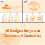 Personlig graverad Charcuterie-skärbräda i trä med handtag och namn Tillverkad i USA Bröllopsgåva till familjen