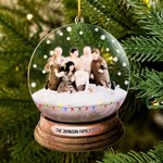 Personalized Snowglobe Design Christmas Ornament with Photo Christmas Tree Decor Gift for Family