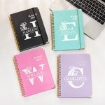 Personalised Floral Initial 2025 Planner Spiral A5 Name Notebook with Weekly and Monthly Planning Pages Graduation New Year Gift for Family Friends