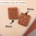 Personlig Zodiac Sign Design Magnetiskt läderbokmärkesklämma med graverat namn och initialer Födelsedagspresent för bokälskare Bokmal