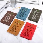 Gepersonaliseerde Top 10 Beste Golfers Golfscorekaarthouder Yardage Boekomslag met Naam en Potloodlus Verjaardag Sportcadeau voor Coach Golfspelers