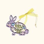 Custom Colorful Name Easter Bunny Decorations