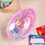 Personalized Cute Peter Rabbit Bunny Initial Fillable Jumbo Easter Egg with Name Holiday Basket Stuffers Easter Birthday Party Favors Gift for Kids