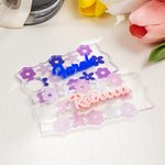 Personalizzato floreale AcrilicoTumbler Nome Tag Accessori per Stanley Cup Compleanno Party Favor Regalo per gli amici della famiglia