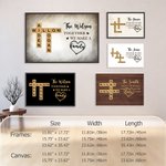 Personalized Wood Grain Scratches Background Crossword Puzzle Art Canvas Poster Framed Frameless Painting Home Decor Birthday Gift for Family Friends