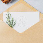 Personalized From The Library of Name Book Flower Design Embosser Stamp Hand Held Embosser Set Birthday Gift for Book Lovers